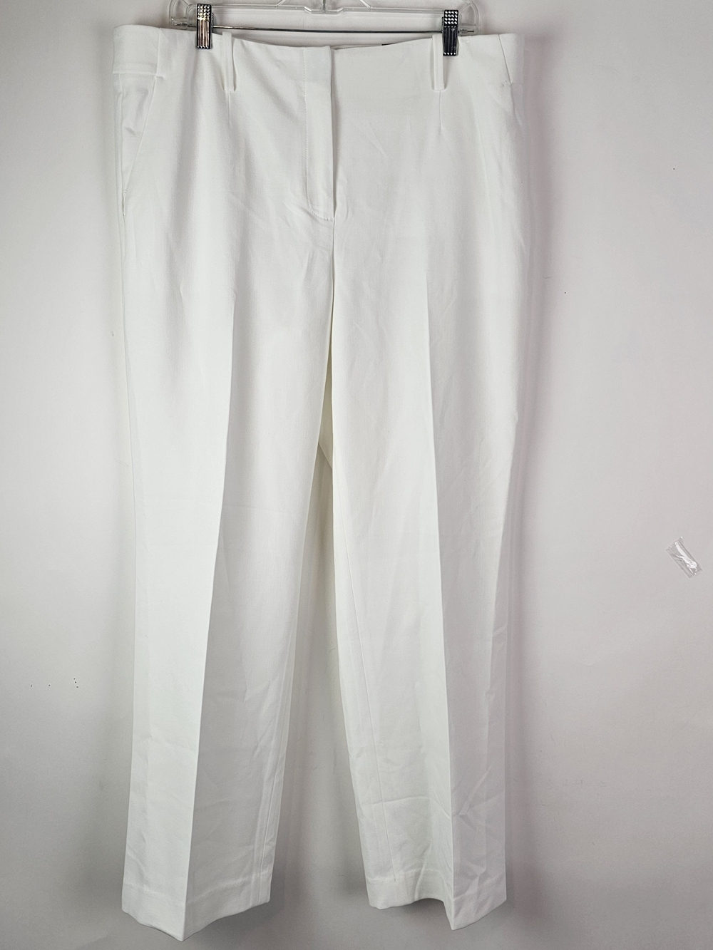 Talbots Southampton Tailored Stretch Straight Leg Pants 16 NWT $129, color White